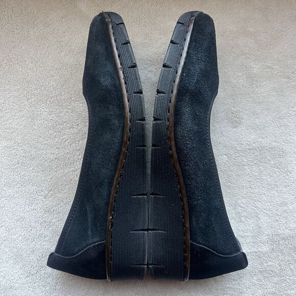 Rieker Antistress Ballerina Black Suede Wedge Loafer Shoe Women EU‎ 41 US 10 - Picture 4 of 15